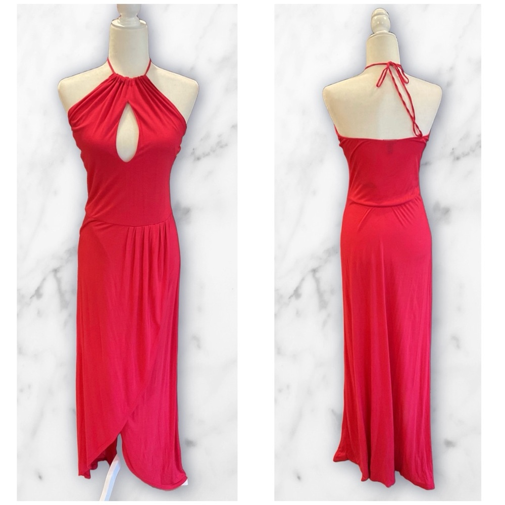 Jennifer Lopez Halter Maxi Dress